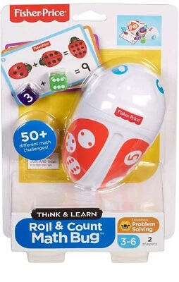 Fisher-Price Think,Learn Roll & Count Math Bug Teaching Toy 50+ Math Challenges - Image 1 of 4