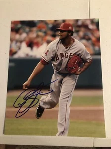 LOS ANGELES ANGELS- ERVIN SANTANA SIGNED AUTOGRAPH 8x10 PHOTO PICTURE COA STAR - Picture 1 of 4