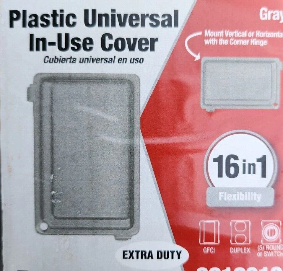 (6 Pack) Sigma  Gray, Clear, Bronze, White 1-Gang While-in-Use Shallow Cover - Image 1 of 1