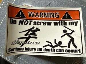 Auto-Aufkleber, langlebig, stilvoll, reflektierend, 13 X 8 cm Hayabusa - Bild 1 von 2