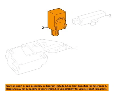 TOYOTA OEM 91-23 4Runner componentes de entrada sem chave - campainha de aviso 897470R020 - Imagem 1 de 2