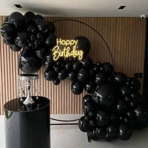 Kit Arco Guirnalda Globo Negro para Fiesta de Cumpleaños Aniversario Niñas Niños - Imagen 1 de 3