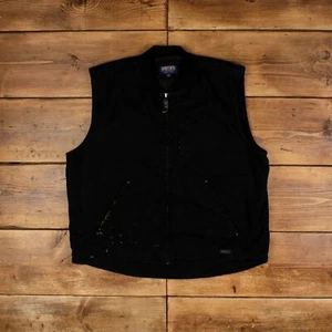 Vintage Smiths Workwear Workwear Gilet XL Vest Black - Picture 1 of 8