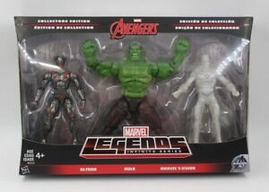 Marvel Legends Infinite Series 3 Pack Avengers Hulk Ultron White Vision Action