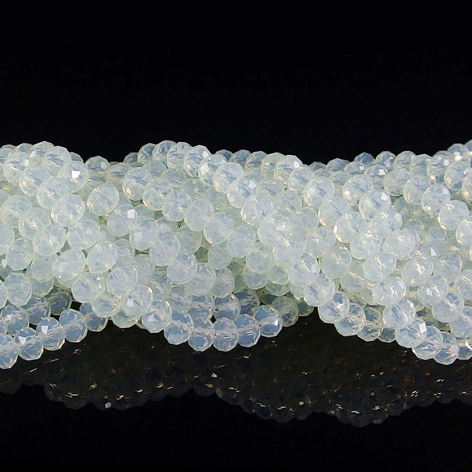 100 piezas cuentas espaciadoras rondelle facetadas de cristal checo 2x3 3x4 4x6 6x8 8x10 mm hágalo usted mismo Foto 1 de 1