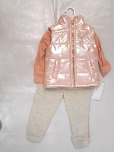 Girls Layer 8 Vest Long Sleeve Shirt & Pants 3PC. Set Sizes 2T - 10 - Picture 1 of 7