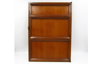 Wood Door for Stereo Console Cabinet Replacement MidCentury Furniture Repair - Image 1 of 4