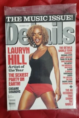 Details Magazine November 1998 The Music Issue! * LAURYN HILL on Cover * SEALED! Foto 1 de 3