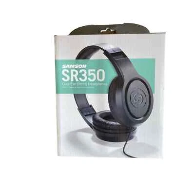 Samson SR350 Over Ear Closed Back Studio Reference Monitoring Stereo Headphones - Image 1 of 4
