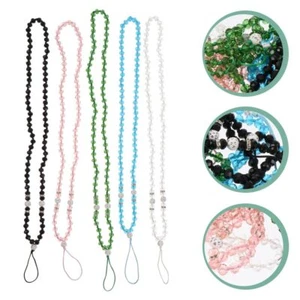 5 sztuk Łańcuszek na telefon komórkowy Miss Cell Lanyard Naszyjnik Koralik Pasek na nadgarstek - Zdjęcie 1 z 12