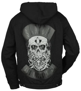 Slayer Jacket Thrash Metal Band Winter Cotton Men's Black Denim Jacket NEW - Picture 1 of 10