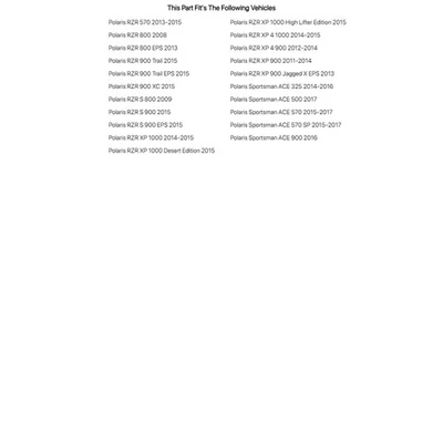Tusk UTV Tool Kit w/ Belt Removal Tools For Polaris Sportsman ACE 500 2017 - Image 1 of 4