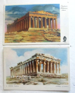 2 postales vintage de los años 50 del PARTENÓN, Atenas, Grecia - Imagen 1 de 2