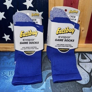 Eastbay EVAPOR Game Socks Size M Royal Blue - Picture 1 of 1