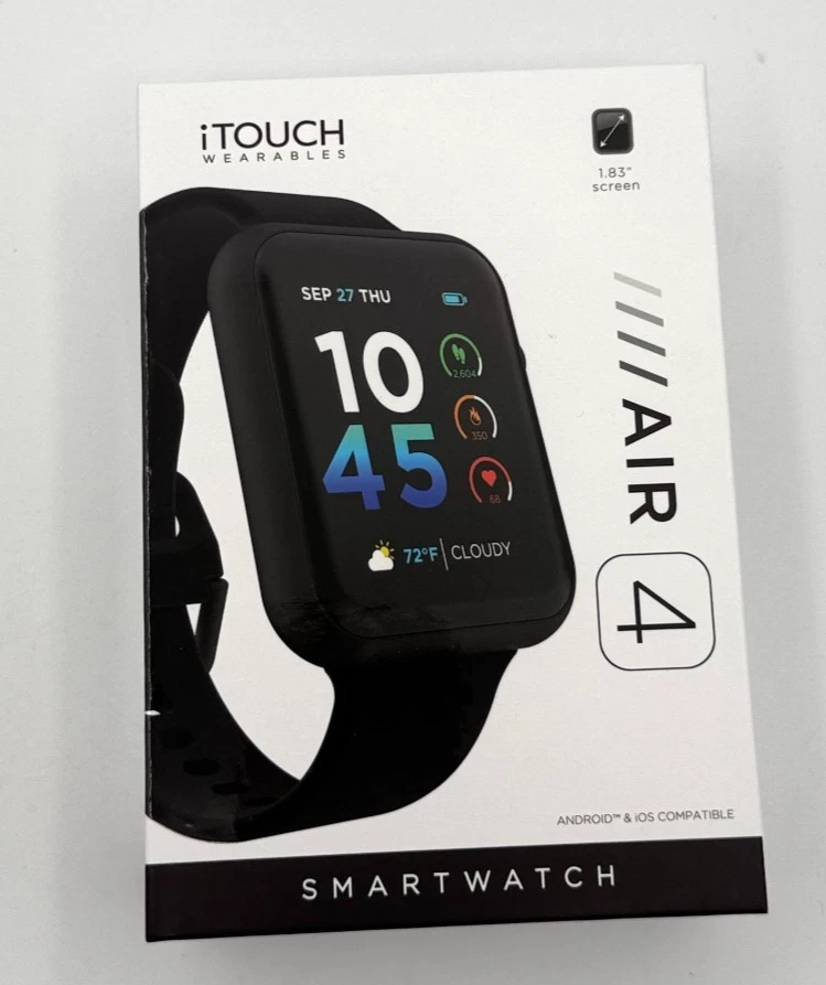 iTouch Air 4 Smartwatch - Black - Image 1 of 4