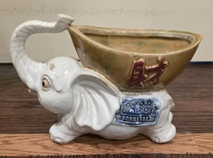 Plantador de elefantes chinos tronco buena suerte maceta oriental - Imagen 1 de 7