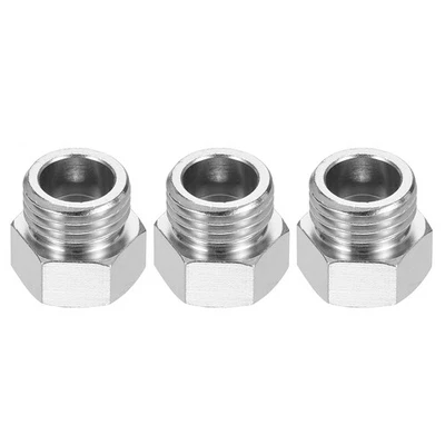 1/8 to 1/4 Air Brush Hose Adapter, 3 PCS 1/8" BSP Female to 1/4" BSP Male - image 1 of 4
