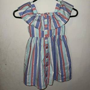 Penelope Mack Girls Sundress Spring Summer Dress striped multicolored  - Picture 1 of 8