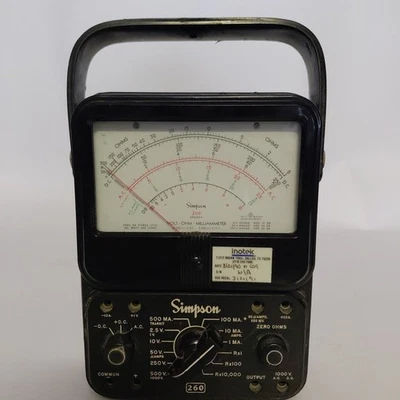 Vintage Simpson 260 6P Volt Ohm Multimeter  - Image 1 of 4