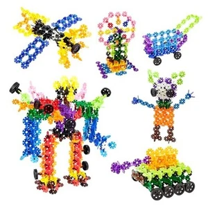  Building Chips Construction Block 800 Pieces Creative Interlocking Disc PTF80 - Picture 1 of 8