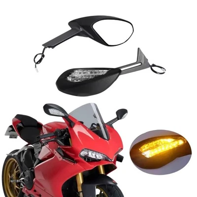 Rearview Mirrors With Turn Signals LED For DUCATI 959 Panigale 2015-2020 2016 17 - Изображение 1 из 4