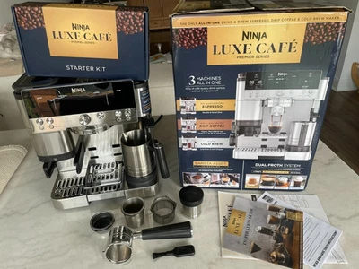 Ninja Luxe Café Premier Series Espresso Machine 3-in-1 All In One ES601, CIB - Image 1 of 4
