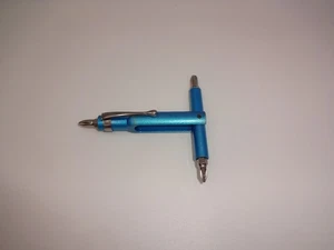 4 Stck. Vintage blau T-Schraubendreher Tasche Multi Schraubendreher Kreuzschlitz Flachkopf Taiwan - Bild 1 von 7