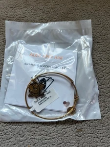 Alex and Ani Anaheim Ducks Hockey Charm Bangle Gold Bracelet - Picture 1 of 4