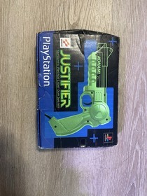 Konami Justifier Light Gun Sony Playstation 1 PS1 Great Shape Complete Box CIB