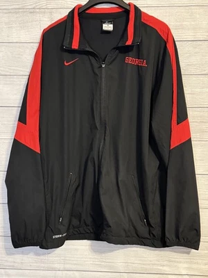Chaqueta Nike Storm-Fit Georgia Bulldogs para hombre XL negra y roja cremallera completa Foto 1 de 4
