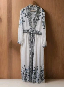 Eshakti floral print crepe empire shift Long Fancy dress size 1X 18W - Picture 1 of 6