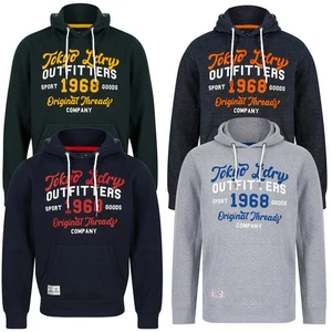 Tokyo Laundry Men's Hoodie Retro Graphic Print Hoody Pullover Hooded Top Sweater - Picture 1 of 13