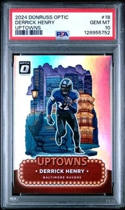 2024 Panini Donruss Optic #18 Derrick Henry Uptowns PSA 10 - Bild 1 von 2