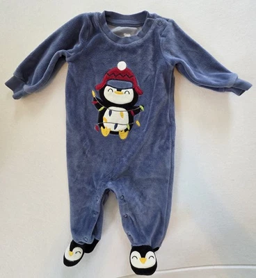 Traje a presión Koala 0-3 meses pingüino de una pieza con patas Foto 1 de 4