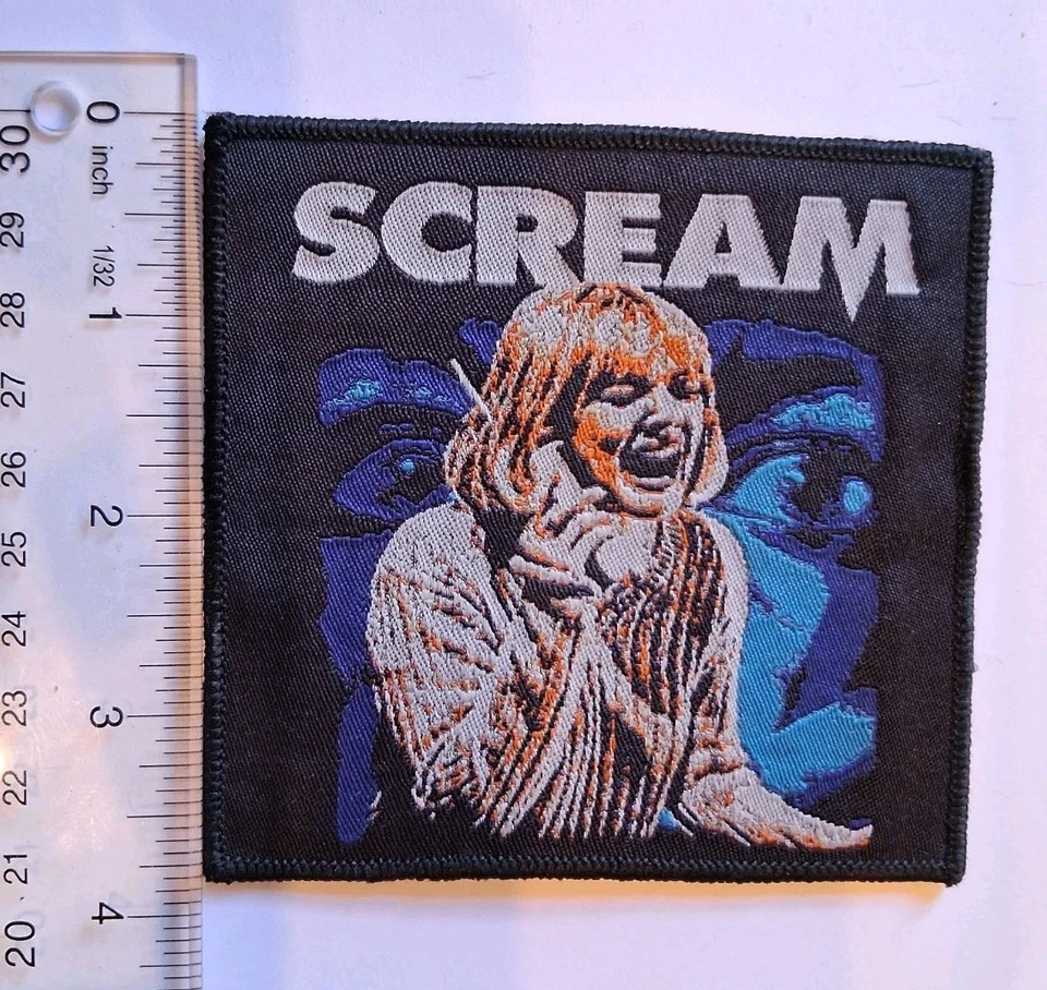 Scream Movie Drew Berrymore Black Border Woven Patch - Image 1 of 1