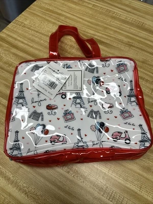 Samsonite "Oh La La" Paris French Themed Travel Hanging Toiletry Bag Cosmetic - Image 1 of 4
