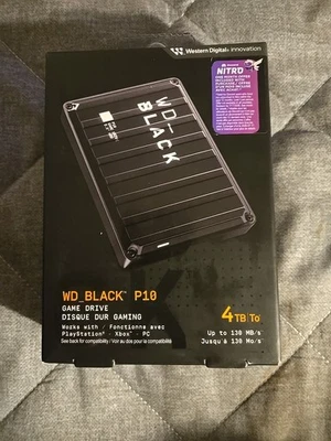 Western Digital Black P10 4TB,External,2.5 inch (WDBA3A0040BBKWESN) Hard Drive - Image 1 of 3