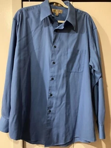 Croft & Borow langärmliges Button-Down-Hemd für Herren blau Größe 16 1/2 34/35 - Bild 1 von 7