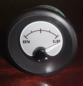 # 63496 NEW Mercury / Volvo / OMC Trim Up / Down Black / Grey Gauge FREE SHIP! - Foto 1 di 4
