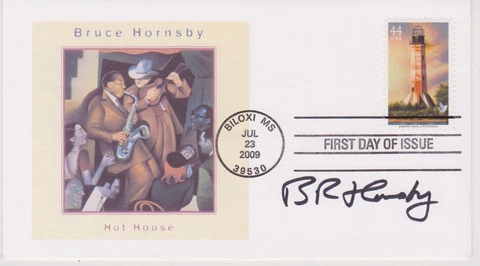 SIGNED BRUCE HORNSBY FDC AUTOGRAPH FIRST DAY COVER Cover