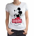 Mickey Mouse - Disney Vintage Damen Lizenz T-Shirt - Oh Boy (S-L)