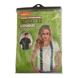 Teenage Mutant Ninja Turtles Suspenders 2015 Satin Shell Men’s One Size Clips - Picture 1 of 3