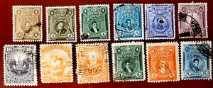 Lote de 12 estampillas antiguas de Perú #64j - Imagen 1 de 1
