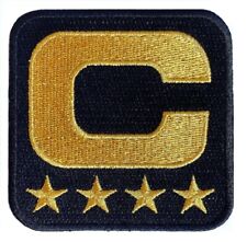 NFL CAPTAIN C PATCH TOM BRADY FOUR-STAR GOLD TAMPA BAY BUCCANEERS