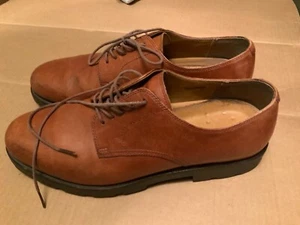 POLO Ralph Lauren Odis Brown Leather Casual Oxford Dress Shoes Men's 11D - Picture 1 of 9