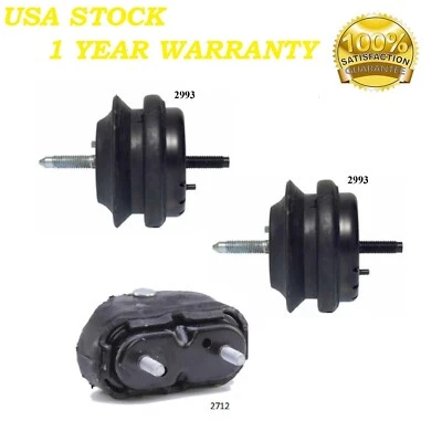 3PCS MOTOR & TRANS MOUNT FIT 1997-2004 Chevrolet Corvette 5.7L - Image 1 of 4