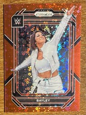 2023 Panini Prizm Bayley Red Disco /99 WWE Raw No. 111 Under Card Color Parallel
