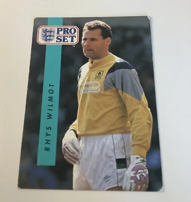 #283 Rhys Wilmot pro set football cards 1990/91 Plymouth Argyle Trading Cards - Image 1 of 2