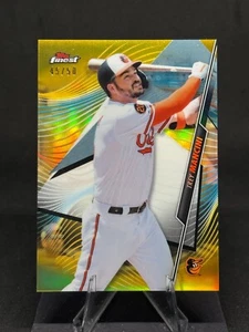 Trey Mancini 2020 Topps Finest #112 refractor de oro/50 Baltimore Orioles - Imagen 1 de 2