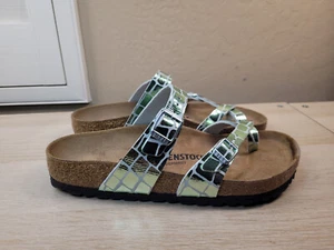 Birkenstock Mayari Sandals Gator Gleam Green Womens EU 38 US 7 - Picture 1 of 9